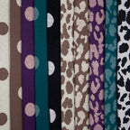 Jacquard Jersey "Emily" Swafing - Leo peppercorn/naturweiß