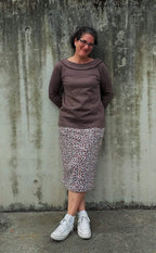 Designbeispiel: lillesol women No.47 Shirt mit Uboot-Kragen