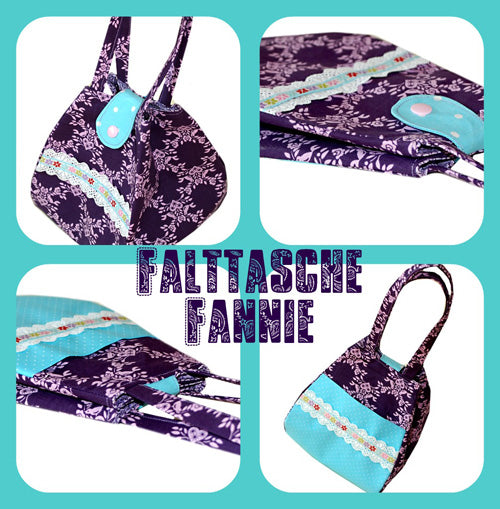 Ebook / Schnittmuster Falttasche Fannie