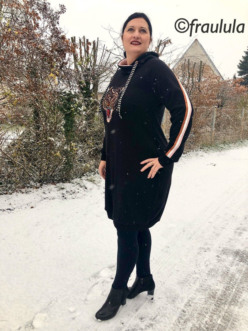 Ebook / Schnittmuster lillesol women No.39 Raglan-Hoodie *mit Video Nähanleitung*