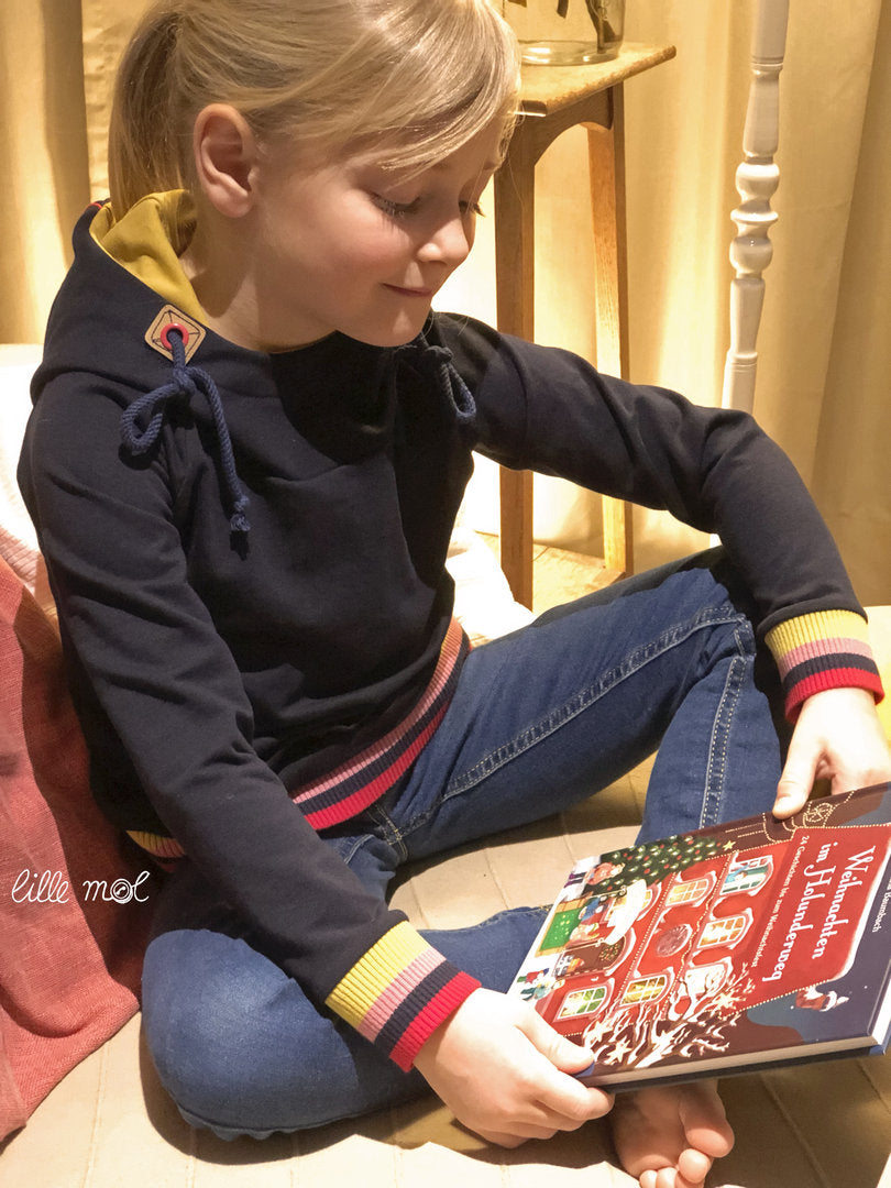 Ebook / Schnittmuster lillesol basics No.65 Raglan-Hoodie *mit Video-Nähanleitung*