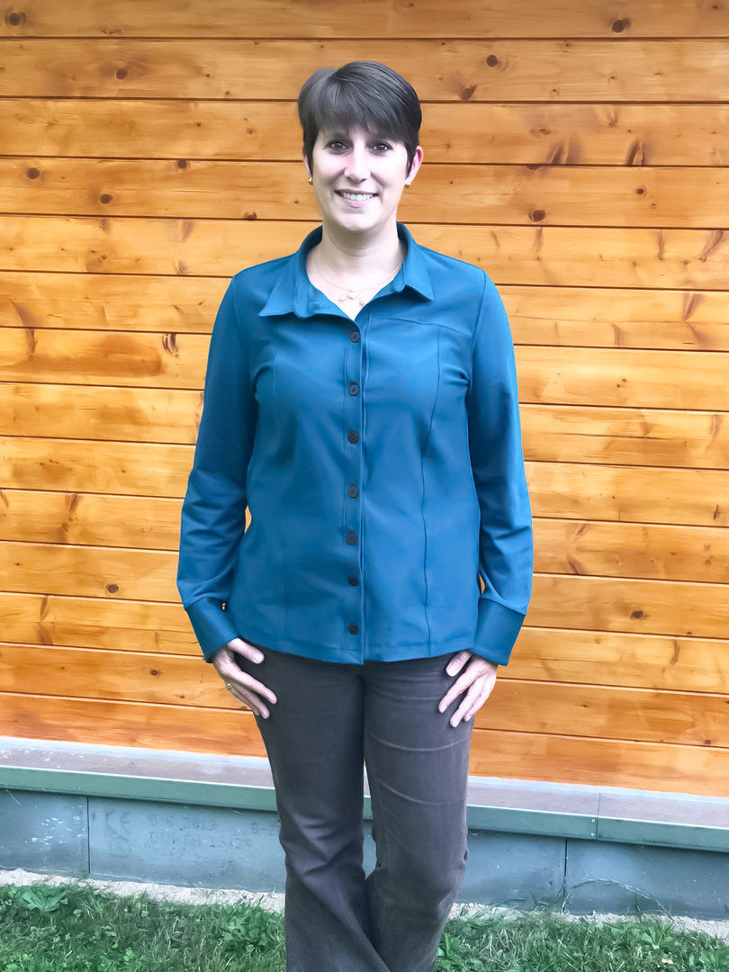 Designbeispiel: lillesol women No.57 Jerseybluse Leanna
