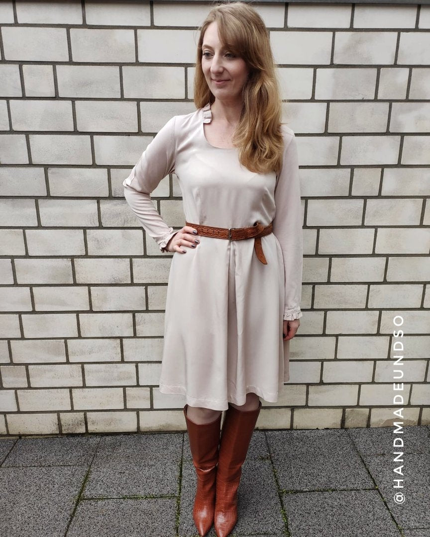 Designbeispiel: lillesol women No.60 Kleid "Magnolia" mit Video-Nähanleitung