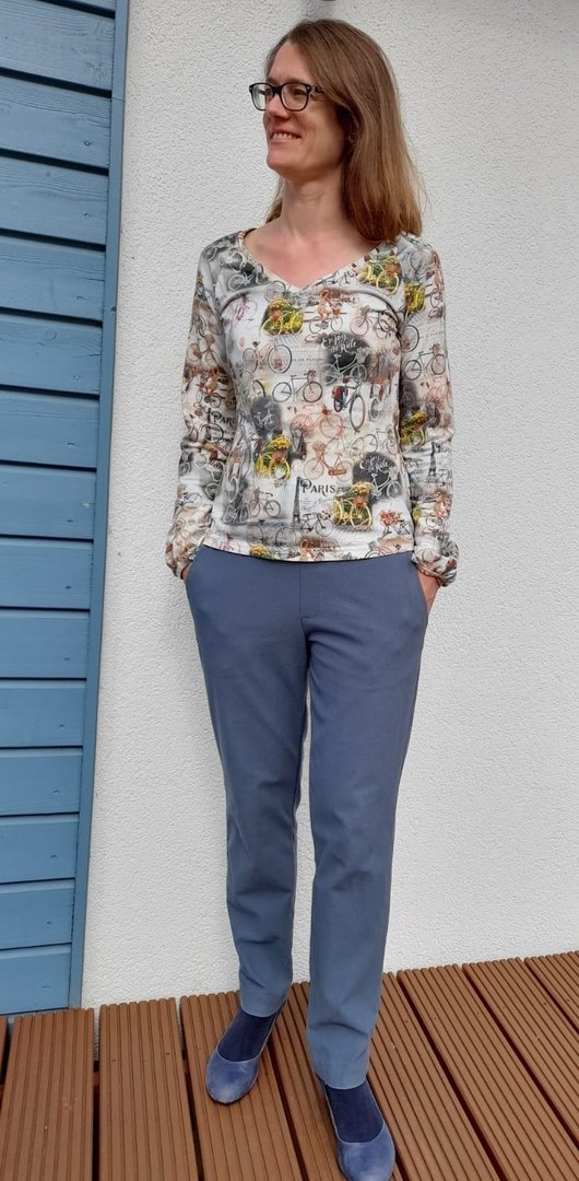 Designbeispiel: lillesol women No.62 Tapered Hose "Paula"