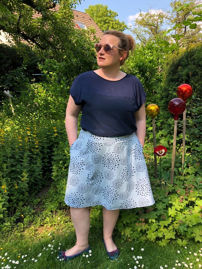 Designbeispiel: lillesol women No.66 A-Linien-Rock "Alba"
