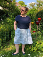 Designbeispiel: lillesol women No.66 A-Linien-Rock "Alba"