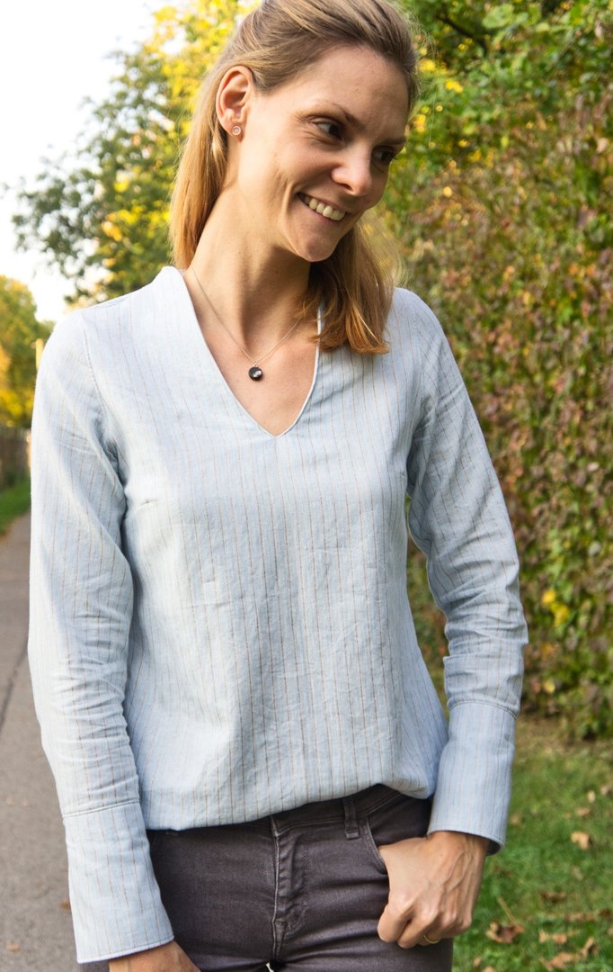 Designbeispiel: lillesol women No.38 Flora-Bluse