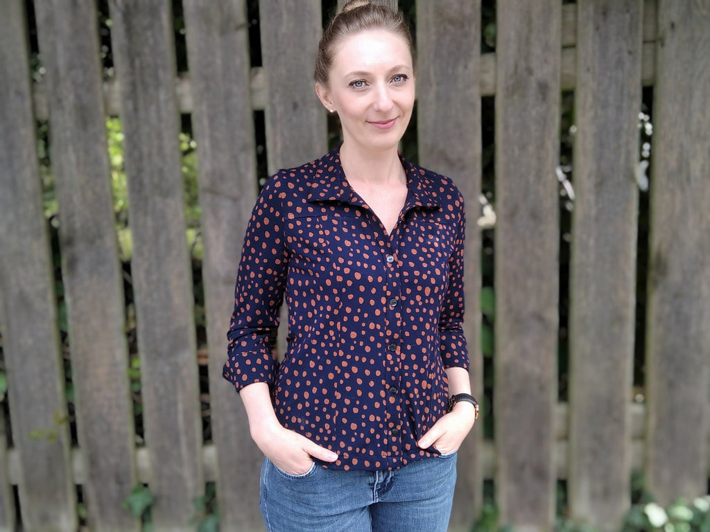 Designbeispiel: lillesol women No.57 Jerseybluse Leanna