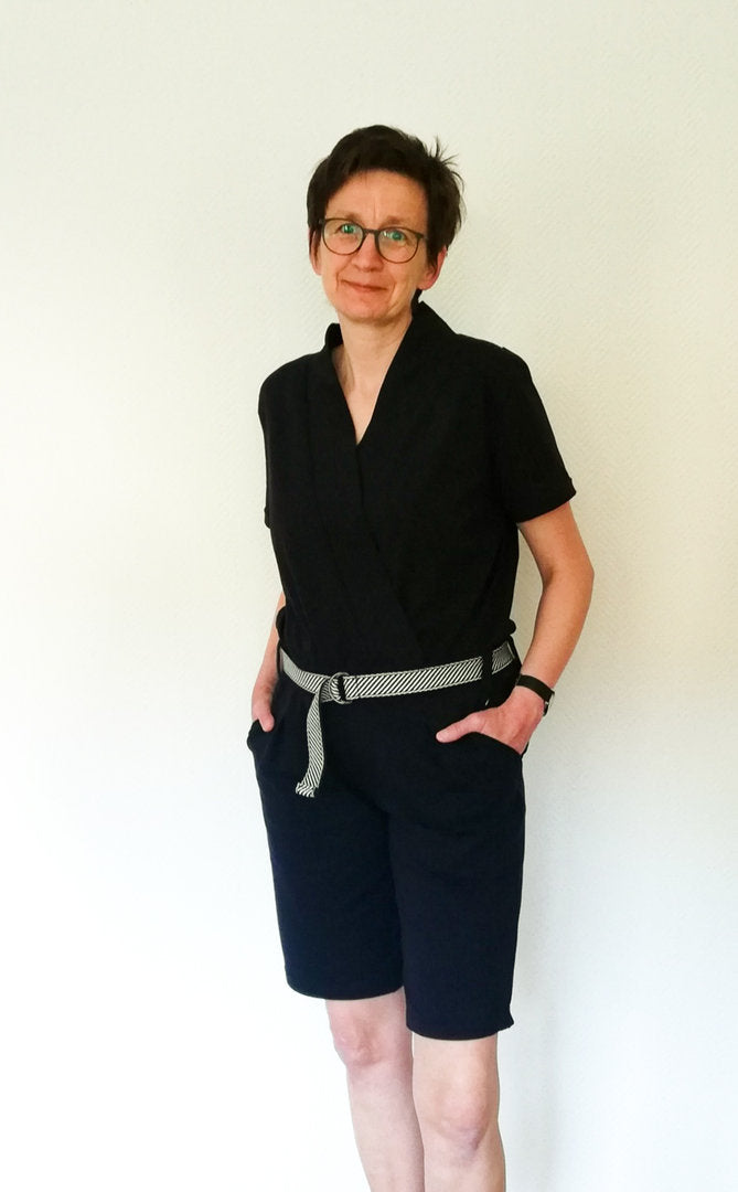 Designbeispiel: lillesol women No.63 Jumpsuit "mit Video-Nähanleitung