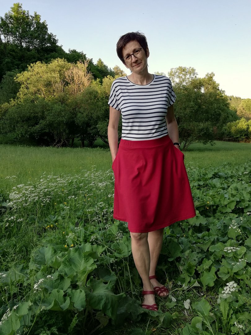 Designbeispiel: lillesol women No.65 Raglanshirt "Combina" mit Video-Nähanleitung