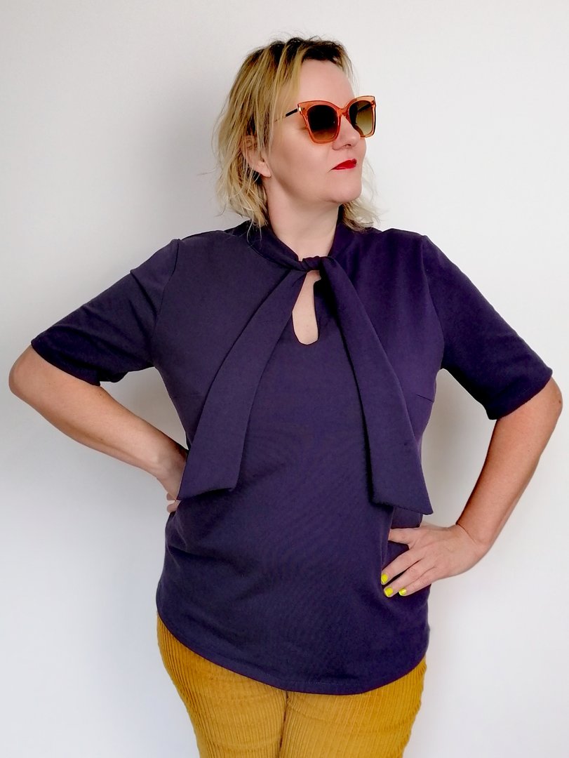 Designbeispiel: lillesol women No.69 Schluppenkleid & Shirt "Cinta"