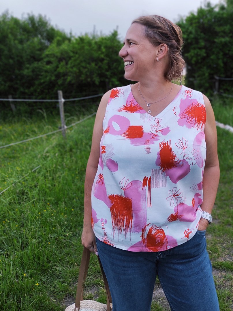 Designbeispiel: lillesol women No.72 Sommerbluse "Lavina"