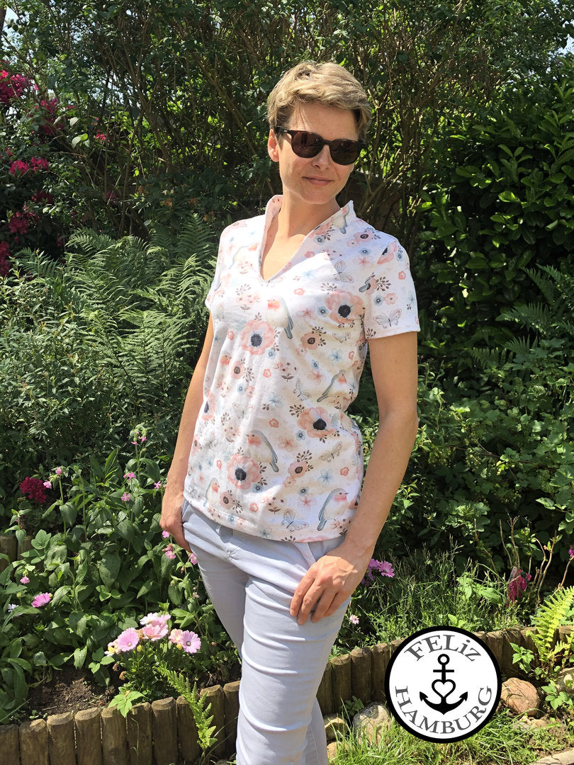 Designbeispiel: lillesol women No.44 Kleid & Shirt Miaflora