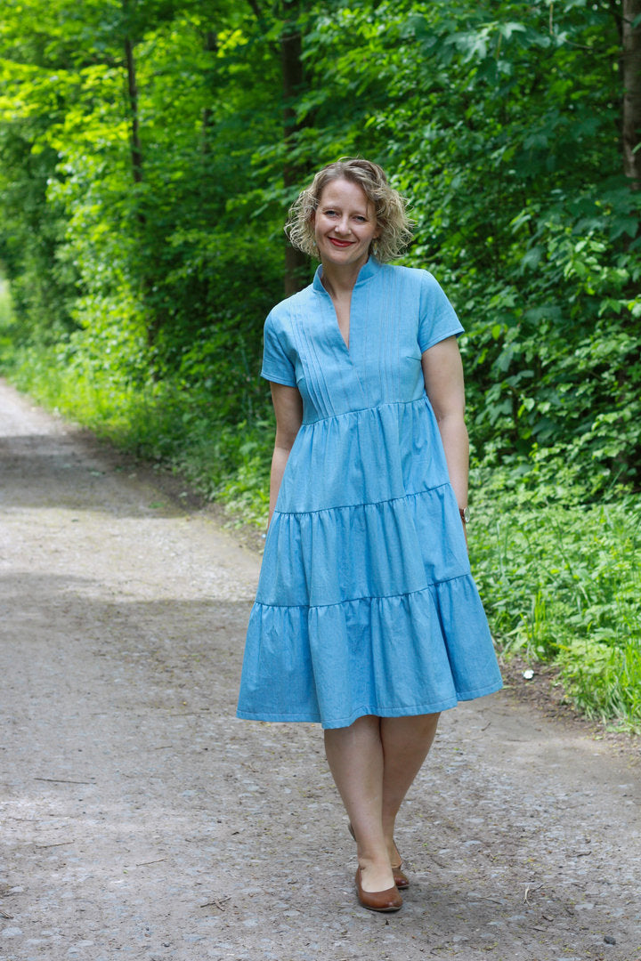 Designbeispiel: lillesol women No.64 Biesen-Kleid "Laurelia"