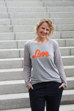 Designbeispiel: lillesol women No.65 Raglanshirt "Combina"