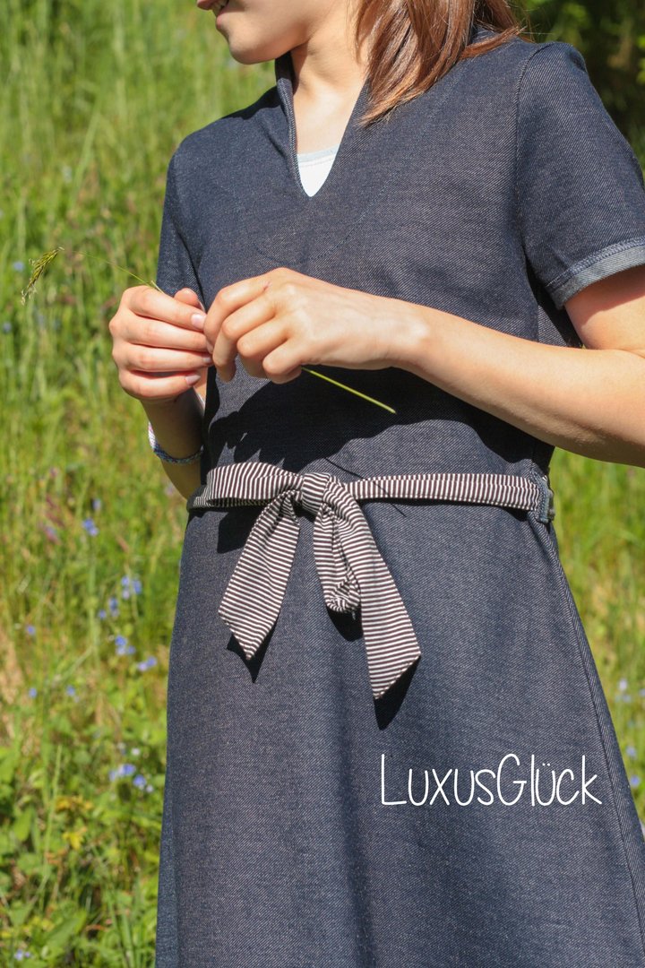 Ebook / Schnittmuster lillesol basics No.69 Kleid & Shirt Miaflora *mit Video-Nähanleitung*