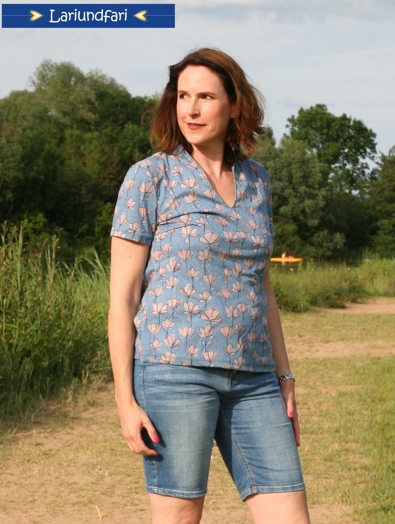 Designbeispiel: lillesol women No.44 Kleid & Shirt Miaflora