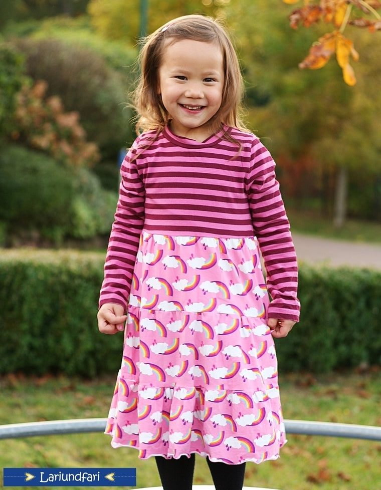 Designbeispiel: lillesol basics No.73 Stufenkleid (Jersey)