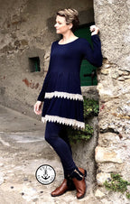 Designbeispiel: lillesol women No.50 Stufenkleid (Jersey)