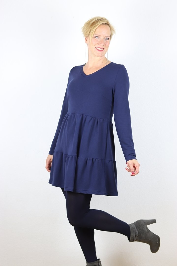 Designbeispiel: lillesol women No.50 Stufenkleid (Jersey)