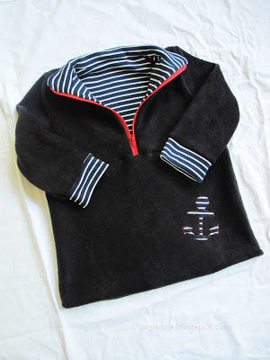 Designbeispiel: lillesol basic No.23 Fleece-Pulli