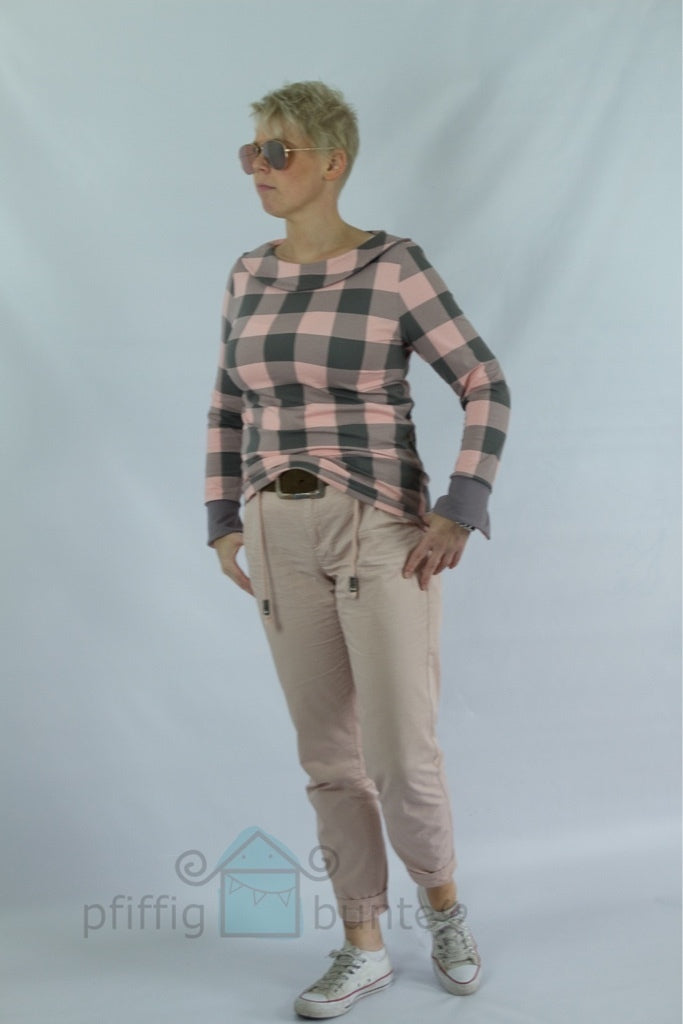 Designbeispiel: lillesol women No.47 Shirt mit Uboot-Kragen