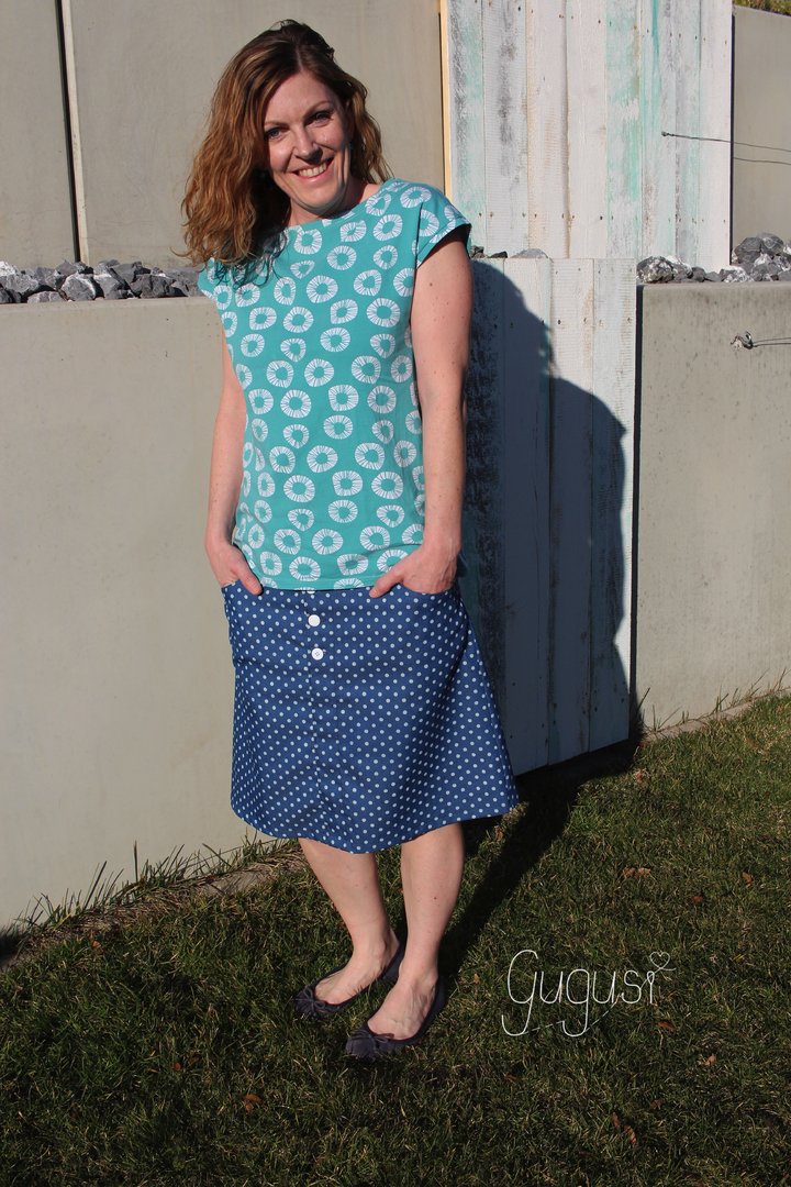 Designbeispiel: lillesol women No.40 Knopfrock