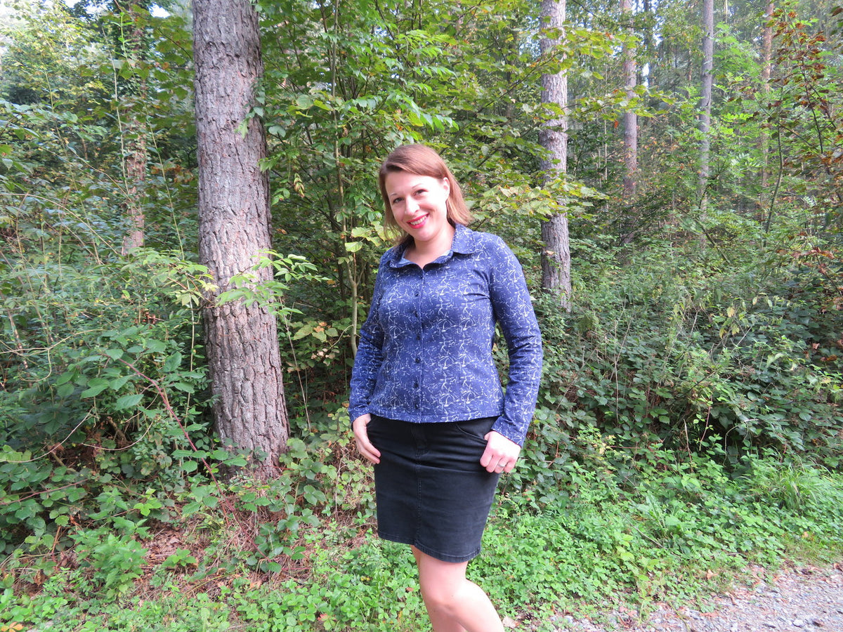 Designbeispiel: lillesol women No.57 Jerseybluse Leanna