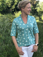 Designbeispiel: lillesol women No.44 Kleid & Shirt Miaflora