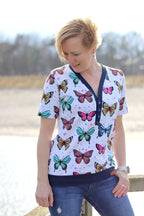 Designbeispiel: lillesol women No.53 Shirt mit Knopfleiste