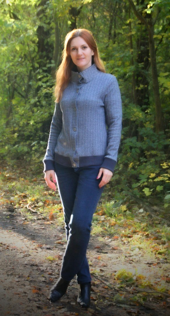 Designbeispiel: lillesol women No.68 Cardigan "Viga" mit Video-Nähanleitung