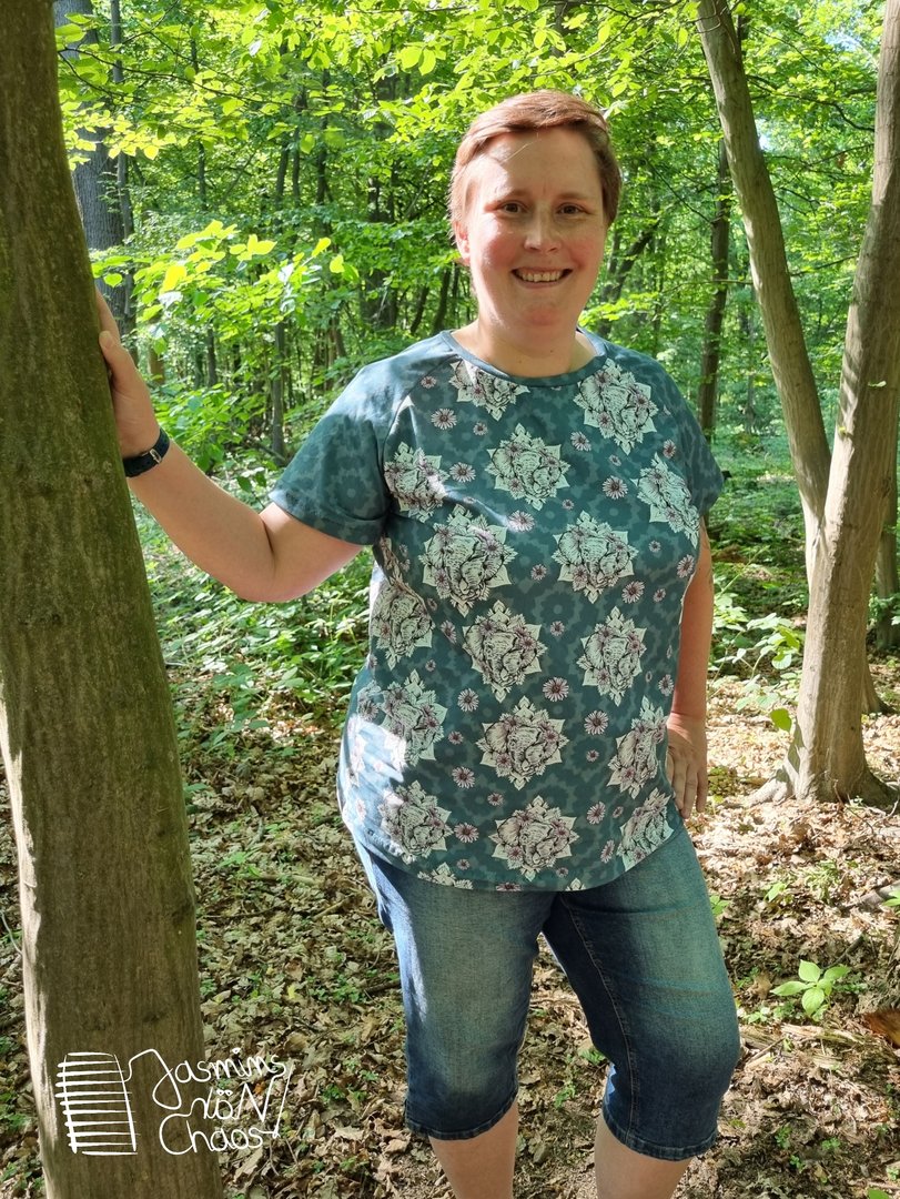 Designbeispiel: lillesol women No.65 Raglanshirt "Combina" mit Video-Nähanleitung