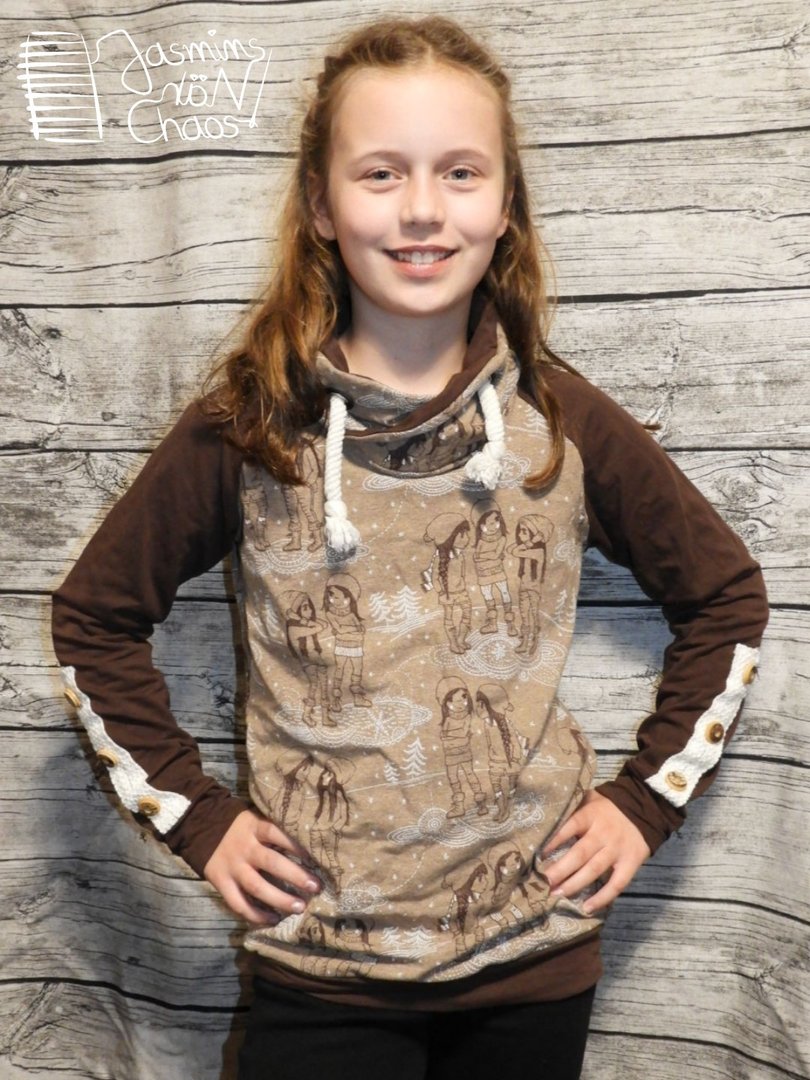 Designbeispiel: lillesol basics No.65 Raglan-Hoodie