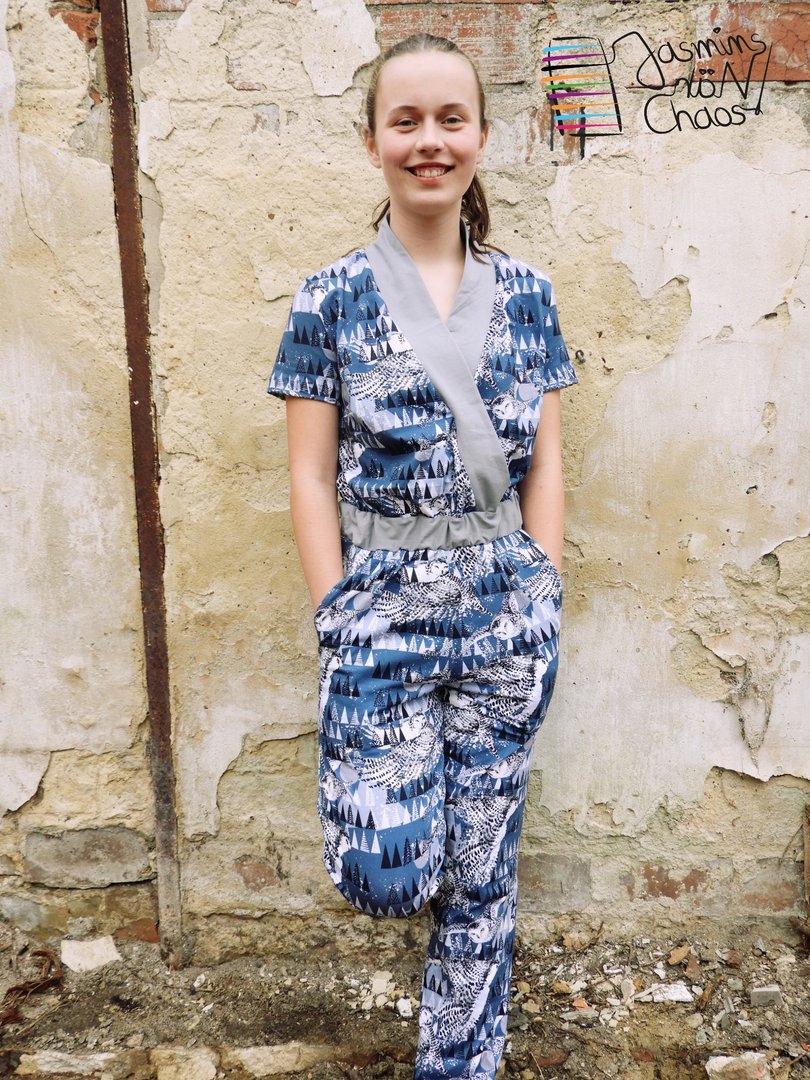 Designbeispiel: lillesol women No.63 Jumpsuit "mit Video-Nähanleitung