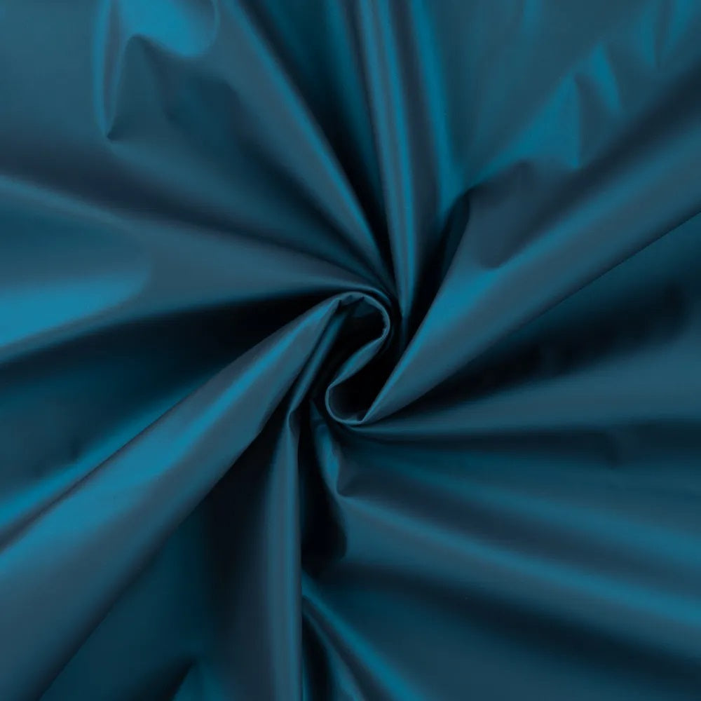 Regenjackstoff elastisch - metallic petrol *Videovorstellung*