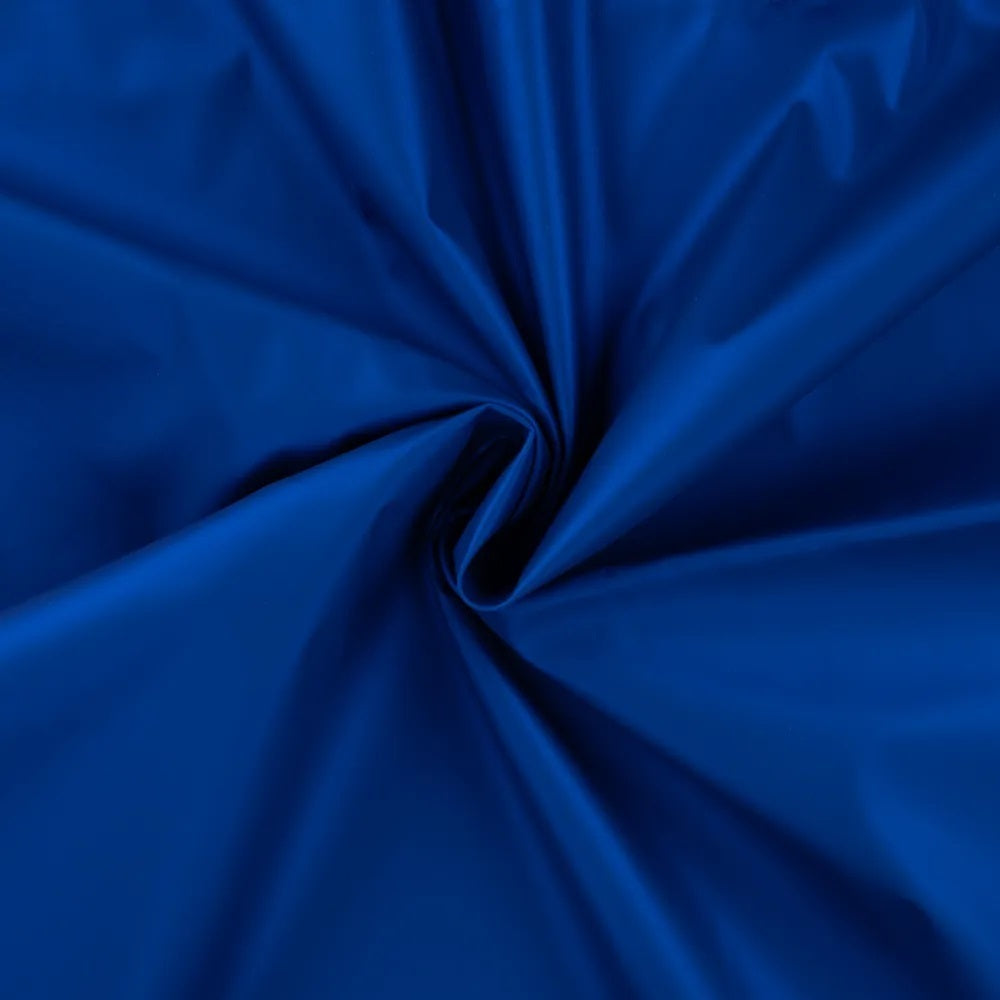 Regenjackstoff elastisch - metallic royalblau *Videovorstellung*