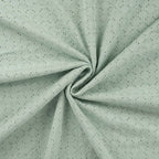 Jersey mit Lochstickerei florale Waben - mint