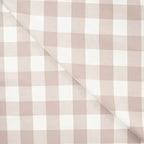 Baumwoll-Flanell Karos - dusty brown *Videovorstellung*