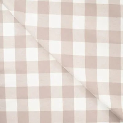 Baumwoll-Flanell Karos - dusty brown *Videovorstellung*