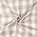 Baumwoll-Flanell Karos - dusty brown *Videovorstellung*