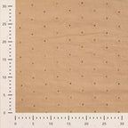 Baumwoll-Voile mit Stickerei Blüten - dark sand