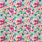 Baumwoll-Voile "Flower Strokes" - fuchsia
