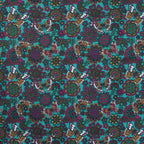 Baumwoll Voile Butterflies - türkis
