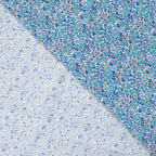 Baumwoll Voile Blütenmeer - blau