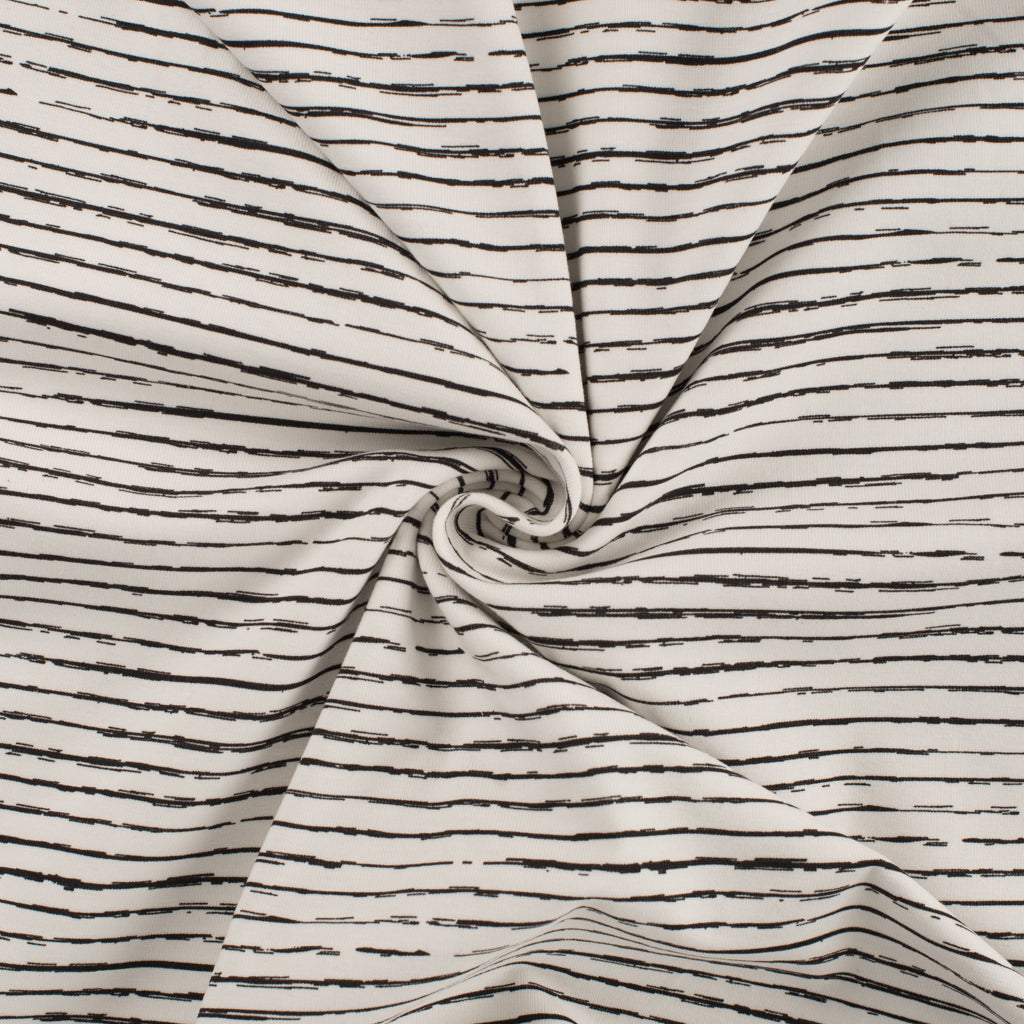 Jersey Stripes - ecru