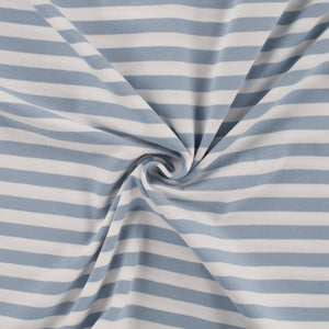 Jersey Streifen - hellblau