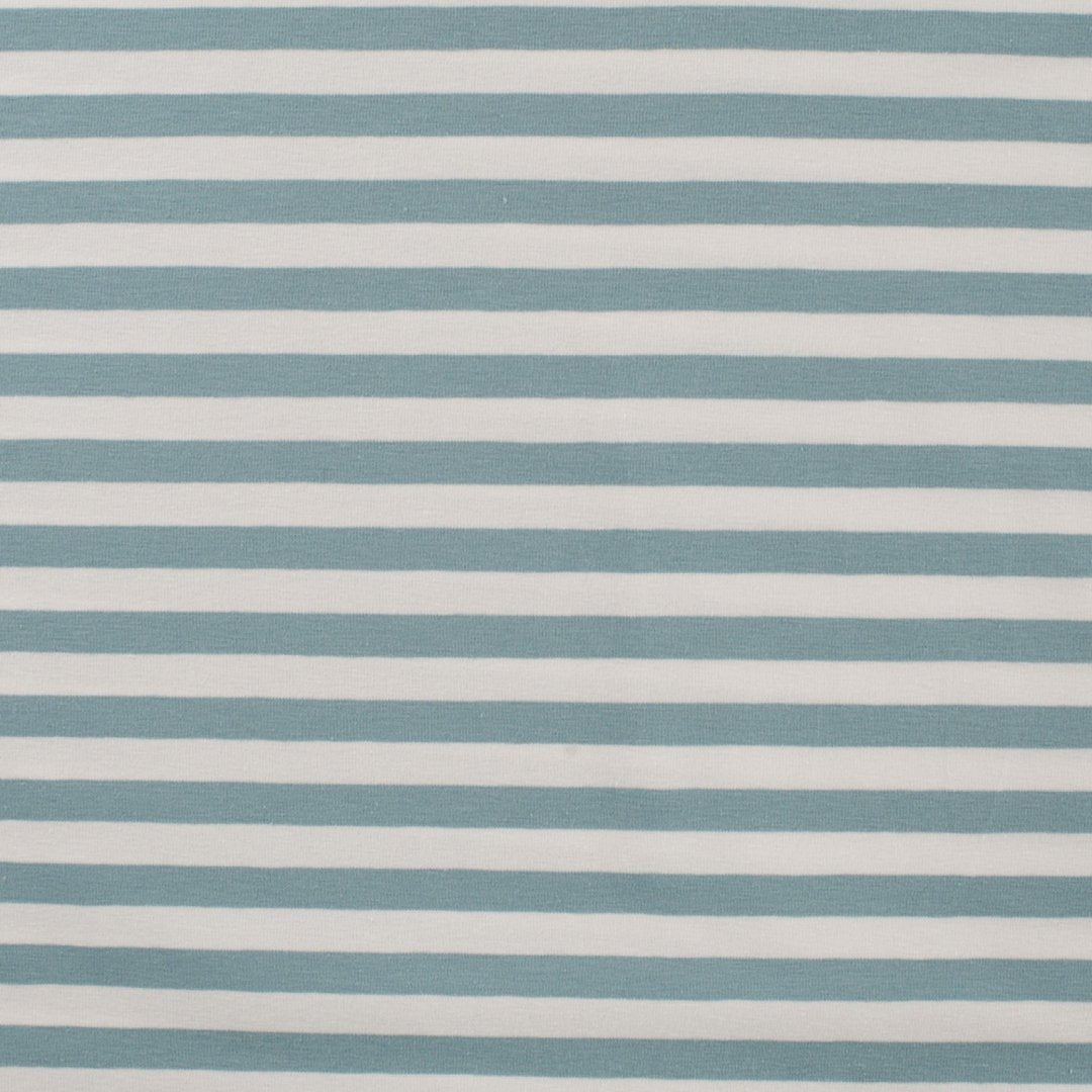 Jersey Streifen - dusty mint
