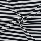 Jersey Streifen - schwarz