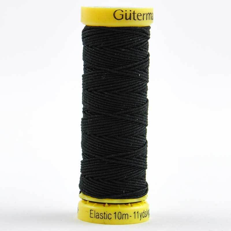 Elasticfaden Gütermann - schwarz 10m