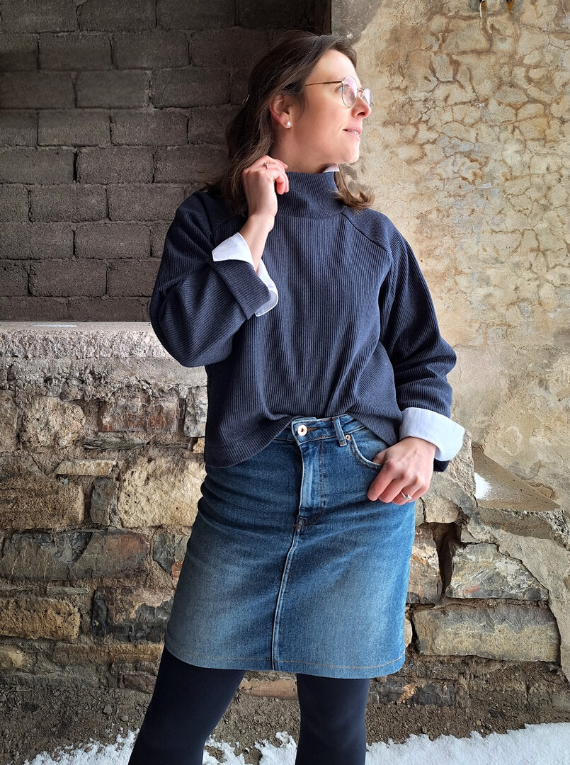 Ebook / Schnittmuster lillesol women No.101 Raglansweater "Raisa" *mit Video-Nähanleitung*